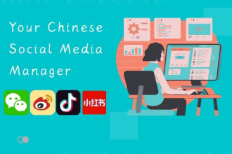 be your social media manager for chinese market