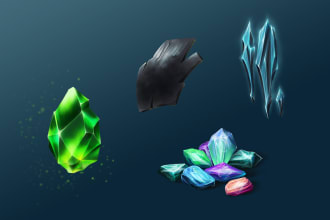 create 2d objects, props, icons for your game
