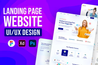 design figma ui ux for website and landing page, figma design website
