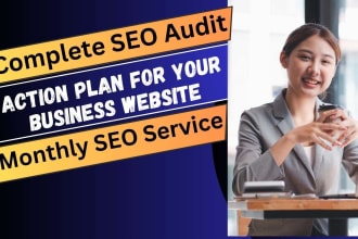 provide complete monthly SEO service
