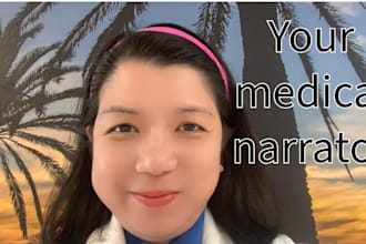 perform a professional medical voice over to your project