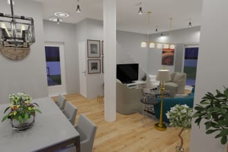 render 2d 3d floor plan with floorplanner, architecture and interior design