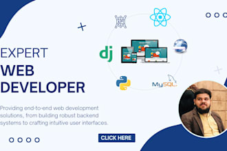 do full stack web development in python and react