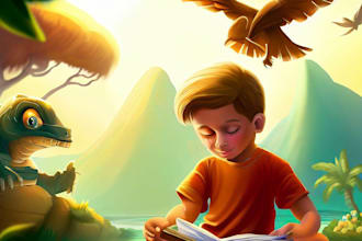 cute children story book illustrations children book cover