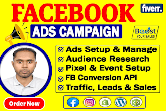 be your facebook ads campaign manager, run shopify fb ads, instagram ads
