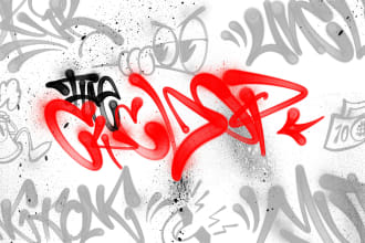 make graffiti tag for your brand or logo with spraypaint