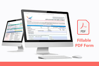 create a fillable PDF form or covert to fillable PDF form