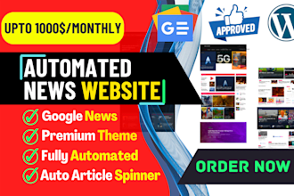 create professional wordpress automated news website