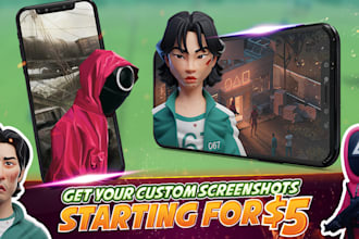 make attractive screenshots for appstore or playstore