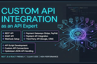 do custom API integration as an API expert