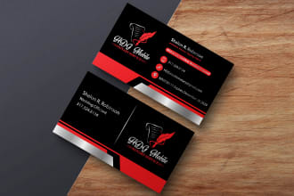 design 4 different business card and stationery design