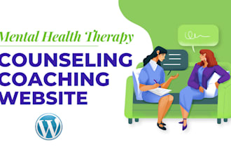 create medical, mental health wellness counseling and therapy website
