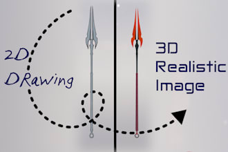 turn your drawing to a realistic 3d picture