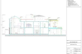 create professional architectural and interior design working drawing set