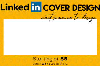 design linkedin banner, cover, header
