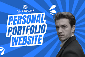 create personal portfolio, cv or resume website in wordpress