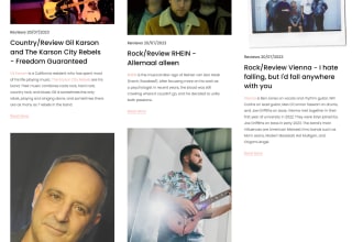 publish review, interview on music blog
