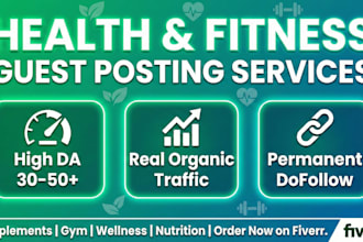 publish health and fitness guest posts on high da websites