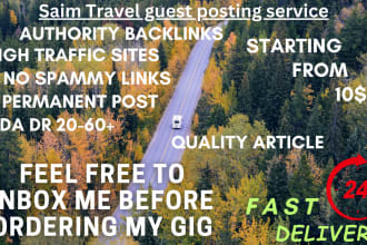 do high DR travel guest post with authority travel backlink