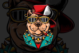 design a logo for dogs, bully and kennel