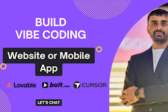 develop lovable ai web and mobile apps, saas mvp, vibe coding, cursor, bolt new