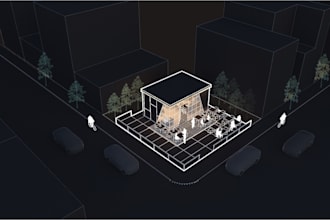 create axonometric, perspective, isometric diagrams, drawing illustration