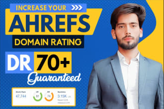 increase domain rating ahrefs DR using high authority dofollow seo backlinks
