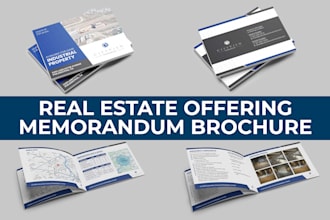design real estate flyer and offering memorandum brochure