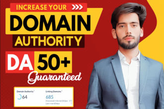 increase domain authority moz da 50 plus using high authority backlinks
