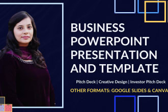 provide business powerpoint presentation and template