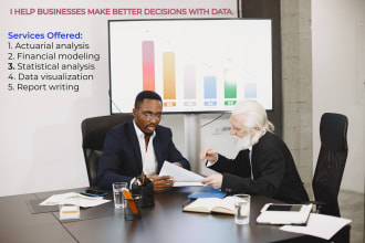 handle actuarial science, finance and statistics projects