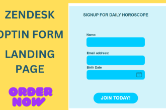 design your zendesk opt in form
