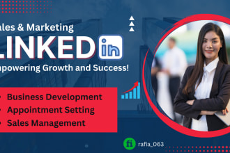be your b2b linkedin marketing manager and appointment setter