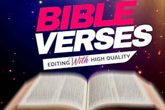 do create bible verse images  with perfect design
