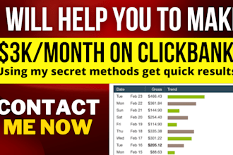 guide you to generate 3k per month using clickbank affiliate strategies