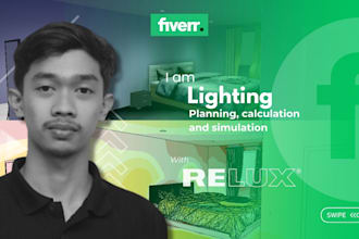 lighting  relux calculation and simulation