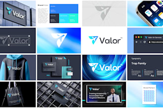 design a complete brand identity with logo, brand style guide and branding kit