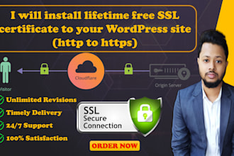 install a lifetime free SSL certificate and make it http to https