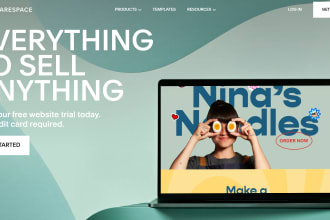 design website in square space platform