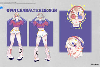 character anime design avatar oc live2d streams vtuber