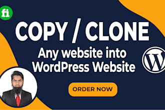 copy or clone any website into a wordpress website