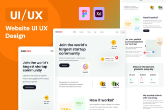 do website UI design, UX design, dashboard, mobile app, UI UX design
