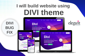 build divi wordpress website design redesign fix bug divi builder theme expert