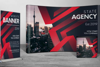 design trade show booth backdrop exhibition stand rollup