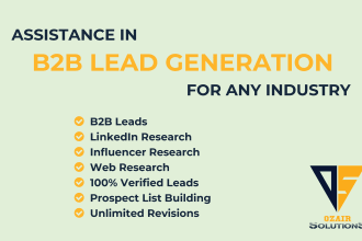 be your virtual assistant for b2b lead generation