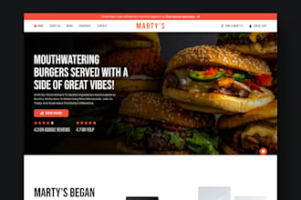 design and build a restaurant website for a cafe, bakery, or catering business