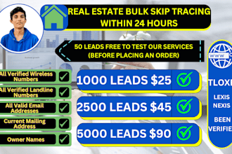do accurate real estate bulk skip tracing cash buyers llc