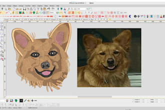 do create embroidery digitizing your dog, cat, and pet face