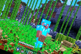 farm crops and mine for you in mincraft