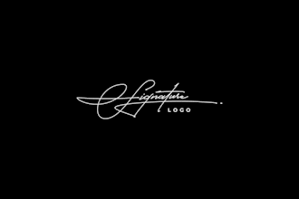 do elegant clean handcrafted signature logo